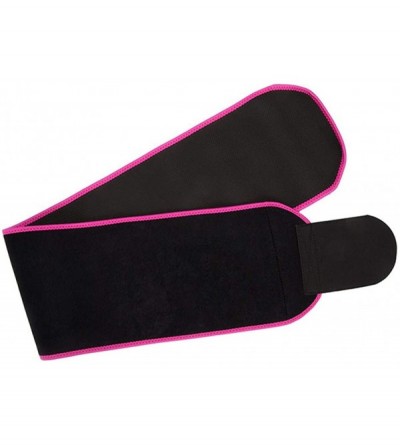 Garters & Garter Belts Waist Trimmer Belt- Sweat Wrap- Low Back and Lumbar Support- Abdominal Trainer - Pink - C51965EULOS $1...