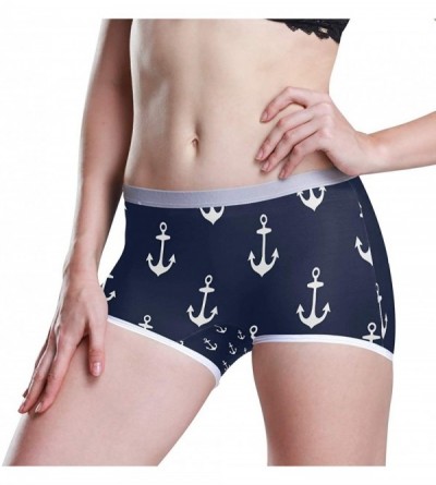 Panties Boyshort Panties Women's St Patrick's Day Shamrock Soft Underwear Briefs - Anchor - CA18SYTWNRA $18.07