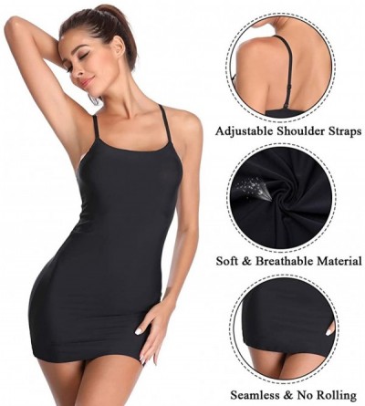 Shapewear Full Slips for Under Dresses Slip Shapewear for Women Tummy Control Body Shaping Control Slip - Black(smoothing Sli...