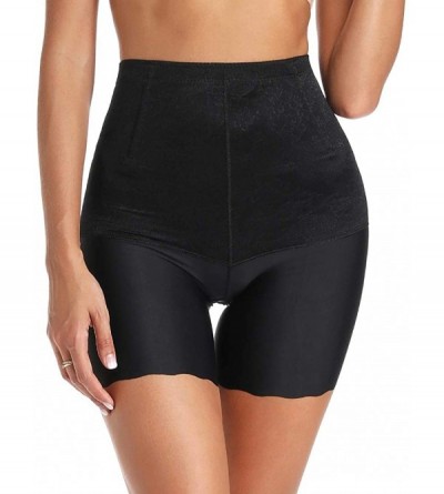 Shapewear Womens Shapewear Shorts Tummy Control High Waist Panty Thigh Slimmer for Under Dresses - Black-302 - C318SAANXCQ $1...