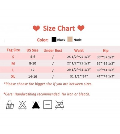 Shapewear Women's Bodysuit Shaper Tummy Control Seamless Shapewear Briefs High Waist - Black01 - CV18NGDDI98 $23.25
