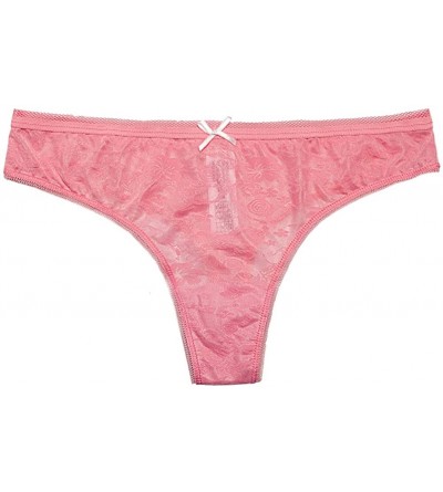 Panties 5 Pack Sexy Thong Underwear for Women- See Through Thongs Panties (5PCS-0122- XX-Large) - CZ18X75DMAQ $16.65