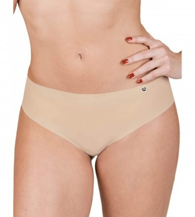 Panties 22206 Women's Bella Brazilian Seamless Brief - Skin Beige - C218XHMNL5R $26.38