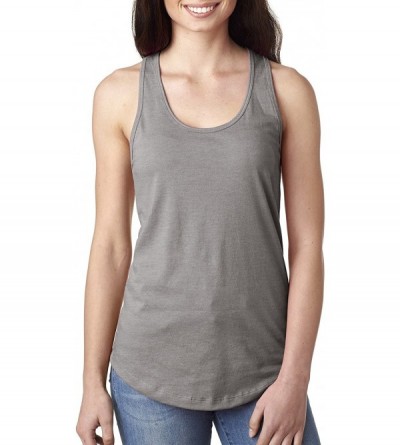 Camisoles & Tanks Home is Where My Pit Bull is Womens Racerback Tank Top - Heather Grey - CA17YY6L39N $13.14