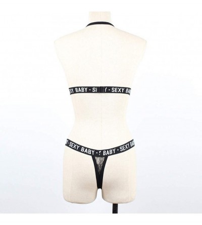 Camisoles & Tanks Women Sexy Tempting Solid Bralette Crop Top Bra Shirt Bustier Vest - Black7 - CI18T0QAR4G $8.93