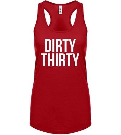 Camisoles & Tanks Dirty Thirty Womens Racerback Tank Top - Red - CR188683T5K $29.56