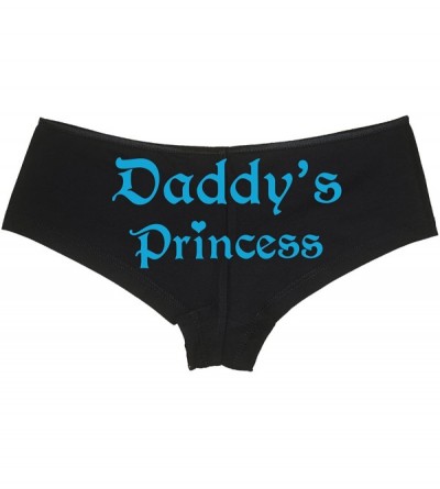 Panties Daddys Princess Boy Short Panties - Daddy's Little Girl DDLG CGL Boyshort Underwear - Sky Blue - CM187EGXG2K $12.56