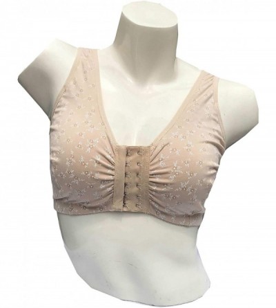 Bras Front-Closure Bra Mastectomy Bra Pocket Bra for Silicone Breastforms8915 - Begie - C718Y9838QC $26.54