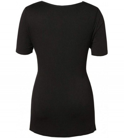 Slips Top Women's Cowl Neck Plaid Button Irregular Hem Patchwork Tartan Sweatshirt Pullover Front Split Tunic Shirt - Grey _S...