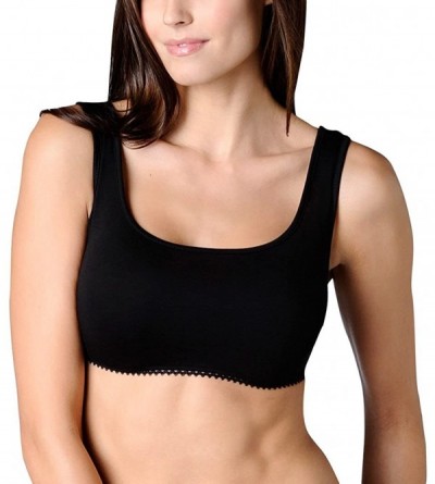 Camisoles & Tanks Demi Cami - Meredith - Layer Over Your Bra - Tank Straps - Black - CO11B52EZUF $61.79