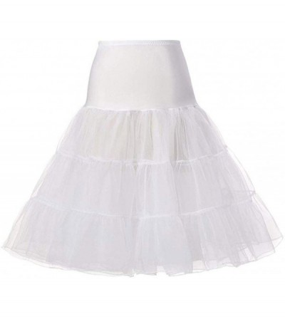 Slips Bride Wedding Dress Petticoat- Fashion Lady Women Long no Hoop Skirts Underskirt Slip Chemise - White - CU18XIX9OLN $12.80