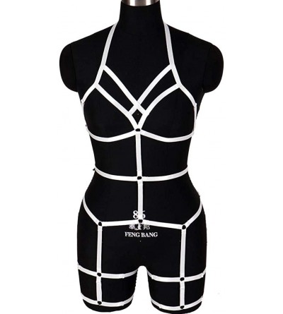 Garters & Garter Belts Female Body Harness Bra Garter Soft Hollow Carnival Dance Accessories Punk Gothic Adjustable Belt(0018...