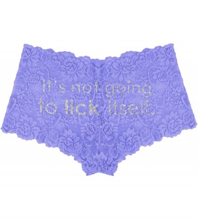 Panties Funny Sayings Panties for Women - Humorous Panty for Bachelorette Party - Underwear Gifts for Women - Blue Lace Boysh...