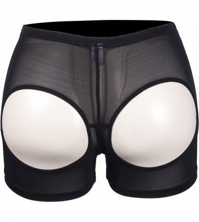 Shapewear Womens Butt Lifter Boy Shorts Shapewear Butt Enhancer Control Panties - Black - CX17Z39YTO4 $11.80