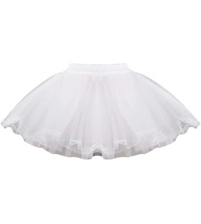 Slips Girls White Skirt 3 Layers Wedding Petticoat Underskirt Half Slips Skirted Lace Wedding Skirt Slip Skirt - C1194CSA4NH ...