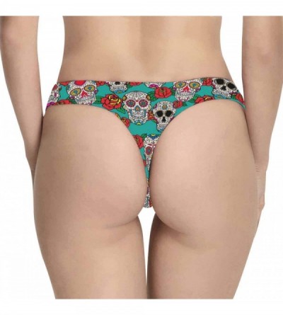 Panties Women's Thongs Vintage Skull Soft Briefs(XS-3XL) - Style 1 - CM18NAQCYOK $23.10