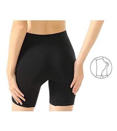 Shapewear Women Slip Shorts for Under Dress Comfortable Smooth Seamless Safety Panties - Be/Bk/W - CU19DEUTECW $15.20