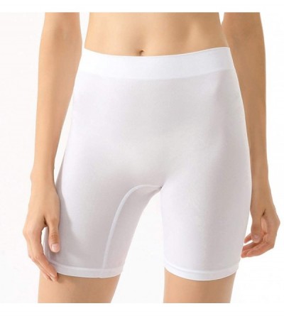 Shapewear Women Slip Shorts for Under Dress Comfortable Smooth Seamless Safety Panties - Be/Bk/W - CU19DEUTECW $15.20