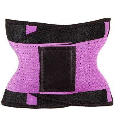 Bustiers & Corsets Women's Sports Belts Fitness Girdle Abdomen Corset Belt Sweat Belt Waist Belt Fitness Exercise (Purple Siz...