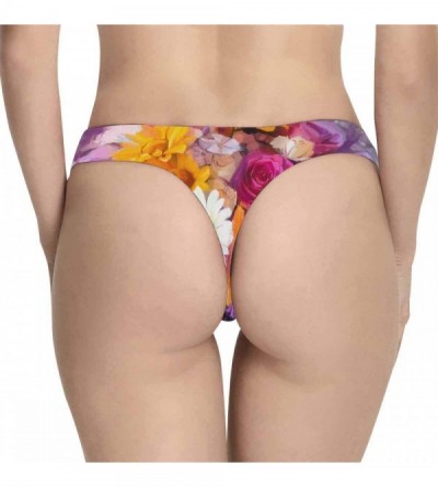 Panties Women's Thongs Underwear Comfort Panty(XS-3XL) - Style 8 - CF18O3L5ERX $21.27