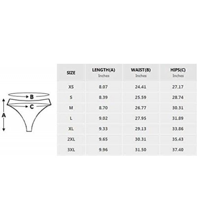 Panties Women's Thongs Underwear Comfort Panty(XS-3XL) - Style 8 - CF18O3L5ERX $21.27