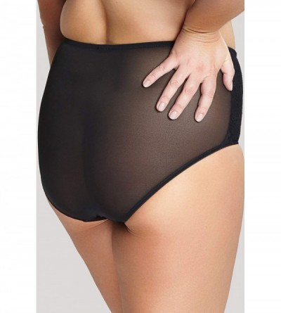 Panties Women's Plus-Size Chi Chi Brief - Black - CZ12CQHJE3Z $27.85