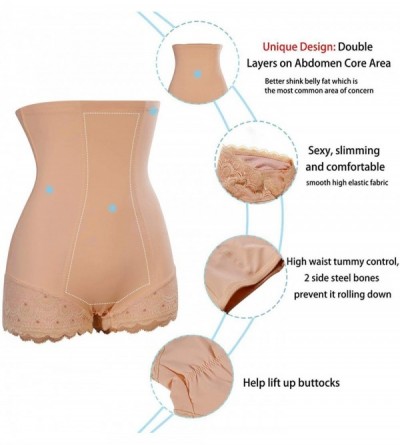 Shapewear Waist Trainer Shapewear for Women Tummy Control Panty Postpartum Girdle Body Shaper Shorts - Beige - CS18Z0T97O8 $1...