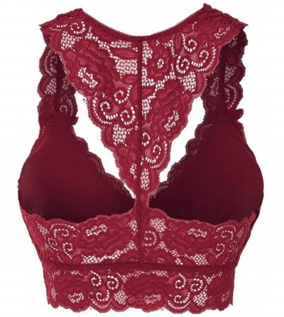 Camisoles & Tanks Women's Lace Sports Bra Vest Plus Size Coverage Seamless Sleep Underwear Bra Comfort Lingerie Bralette - 00...