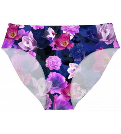 Panties Colorful Flower Pattern Sexy Panties Underwear for Women - Flower7 - CC18C584OKL $11.21