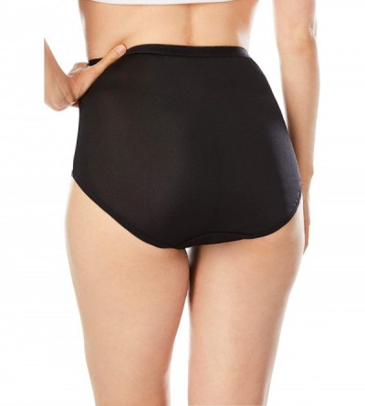 Panties Women's Plus Size 5-Pack Nylon Full-Cut Brief Underwear - Spring Pack (0470) - C6188U5IQKO $32.12