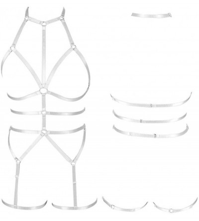 Garters & Garter Belts Female Body Harness Bra Garter Soft Hollow Carnival Dance Accessories Punk Gothic Adjustable Belt() - ...