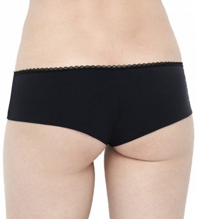 Panties Women's Rough & Tumble Cheeky Lace Boyshorts - Pitch Black - CM12E32UFJN $8.83