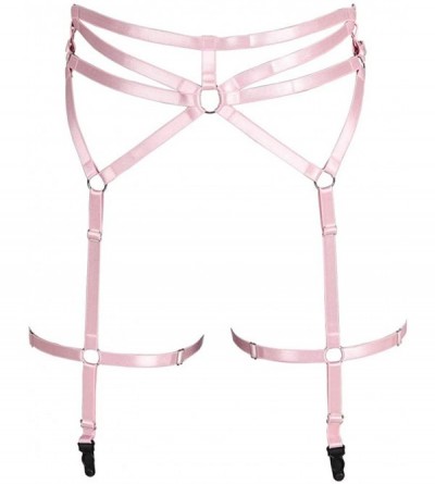 Garters & Garter Belts Women's Punk Harness Garter Waist Leg Garter Adjustment High Waist Stockings Belt Carnival Belt - Pink...
