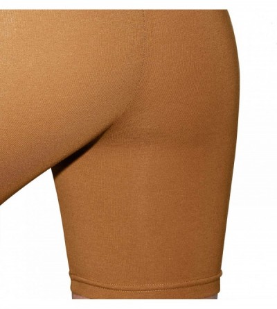 Shapewear Women's Cotton Spandex Sleeveless Singlet - Nude 5 - CS1967T4H20 $30.56