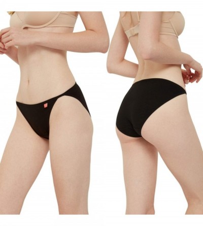 Panties Women's Tagless Underwear Low Rise String Stretch Cotton Bikini Briefs Multipack - 6 Pairs-dark Vintage - C118W46Q3AA...