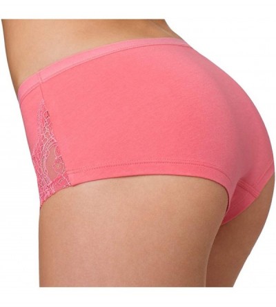 Panties Women's Cotton Boyshort Panties - Monika LSH 532 - Coral - CH18EHEX9TW $11.57