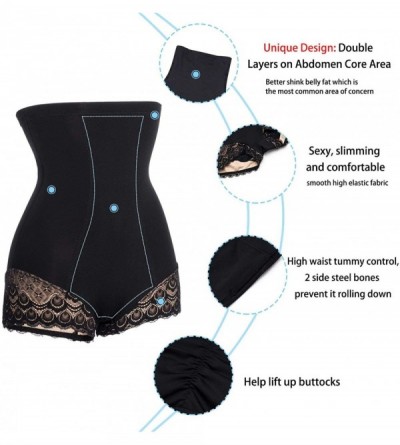 Shapewear Waist Trainer Shapewear for Women Tummy Control Panty Postpartum Girdle Body Shaper Shorts - Black - C018OXKQGQY $1...