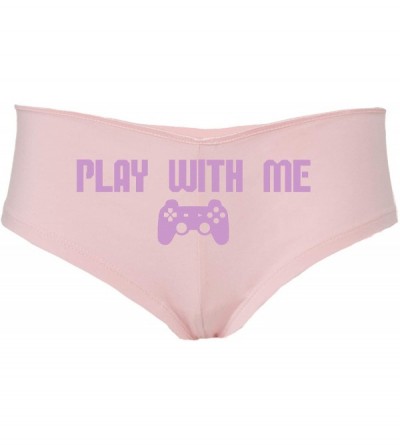 Panties Play with Me Video Game Sexy Flirt Gamer Girl Boyshort - Lavender - CG18SQKUG33 $18.25