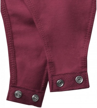 Shapewear Women's Classic Solid Cap Sleeve Scoop Neck Bodysuit - Fewbss0002 Burgundy - C518OZC3WMS $10.46