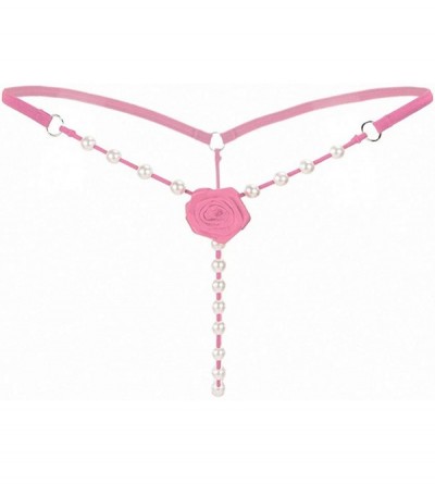 Panties Women Lingerie Underwear Erotic Lingerie Thong Briefs Flowers Beaded Lingerie - 6 - CQ18LGNL5XS $7.55