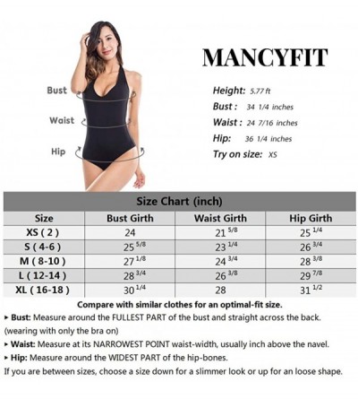 Shapewear Womens Bodysuit Sexy Deep V Neck Halter Sleeveless Tank Top Low Cut Leotard - Classic Style Black - CV194KAM27N $8.86