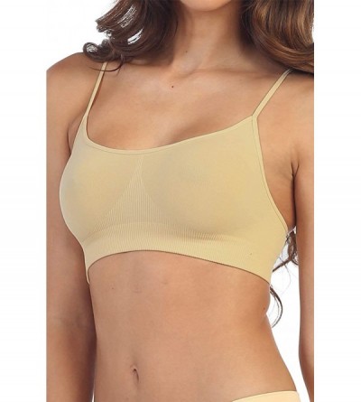 Camisoles & Tanks Soft Feel Racerback Everyday Bra (Non-Padded) -Made in USA - Pebble - CI18IDTCK9R $11.01