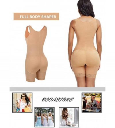 Shapewear Women Fajas Reductoras Shapewear Bra Bodysuit Waist Slimming Girdles for Women - B-beige - CV198SH66N6 $40.90