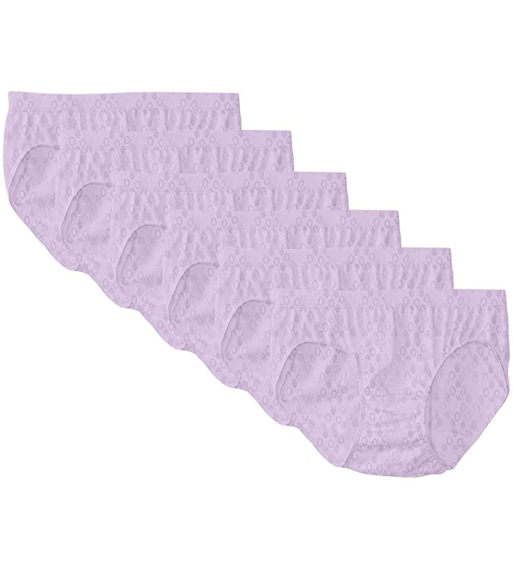 Panties Style 2990 Comfort Revolution Microfiber Seamless Hipster (3 and 6 Packs) - 6 Pack Morning Orchid Dot - CJ194KINHLL $...