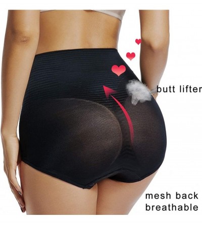Shapewear Womens High Waist Tummy Control Panties Underwear Slimming Brief Control Panty Knickers - Black - CM18T4EMCGK $16.86