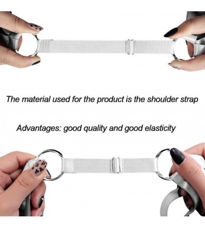 Bras Woman Body Harness Bra Punk Gothic Belt Lingerie cage Plus Size Stretchy Fabric Festival Rave - White - C518KOESX0O $13.64