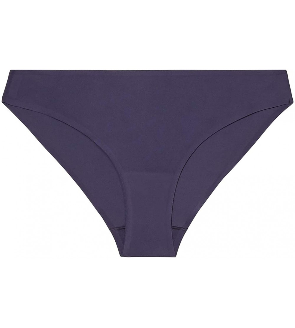 Panties Women's Reg Microfiber Bikini - Navy Blue - CE18WRKMEHE $21.32