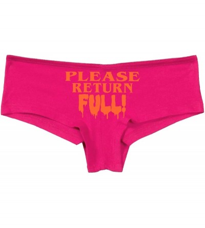 Panties Please Return Full Shared Hotwife Owned hot Wife BDSM cumslut - Orange - CZ18LTI07G8 $32.30