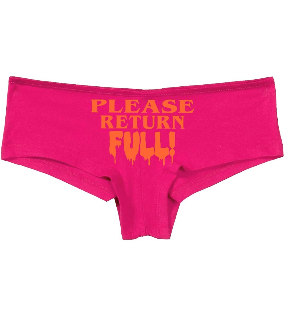 Panties Please Return Full Shared Hotwife Owned hot Wife BDSM cumslut - Orange - CZ18LTI07G8 $13.06