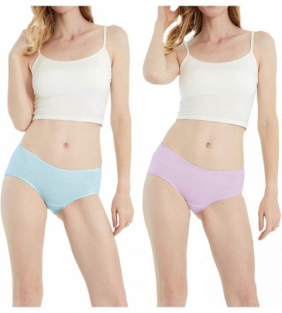 Panties Womens Underwear Cotton Hipster Panties Regular & Plus Size 6-Pack - Bright Basics - CI18SUIDKN8 $19.63